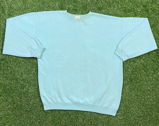 Vintage Plain Blue Gap Crewneck Sweatshirt Size Large L The Gap American Worldwide Clothing Accessories Retail Yeezy