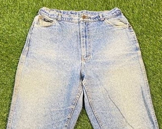 Vintage Lee Jeans Size 16 American USA Classic Fit Original Blue Jean Pants Bottoms True Vtg 1990s 90s