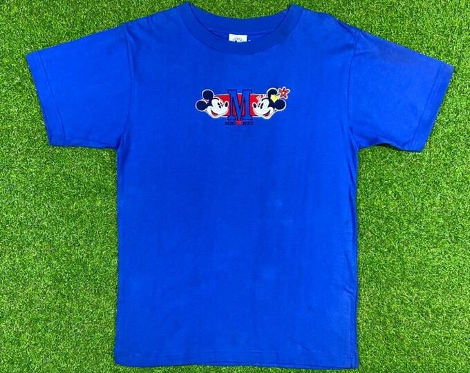 Vintage Mickey and Minnie Tee T Shirt Mickey and Co. 1990s Walt Disney World Classic 90s Magic Kingdom Size Large L Brand New With Tags Ds