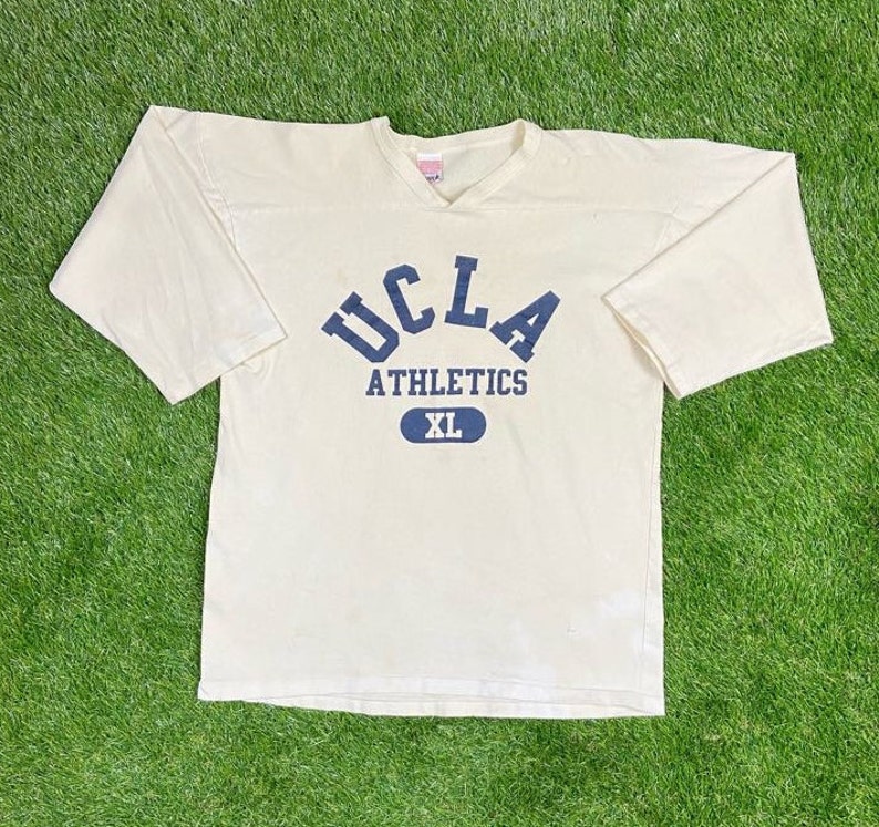 Vintage UCLA Bruins Athletics 34 Sleeve Shirt Wolf Made USA Size Xtra Large Xl University California Los Angeles Pasadena NCAA 1970s 70s