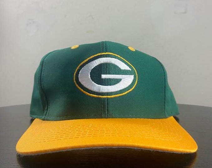 Vintage Green Bay Packers Snapback Hat OSFA Lambeau Field NFL Football Wisconsin Pack Cheese Head Favre 1990s 90s