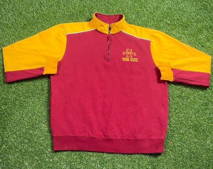 Vintage University of Iowa State Cyclones Sweatshirt Size Xtra Large XL NCAA College Football Pull Over Oversized 1990s 90s