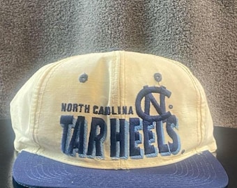 Vintage UNC Universität von North Carolina Snapback Hut OSFA Tar Heels Capapple Hill College Basketball Air Jordan 23 1990er 90er Jahre