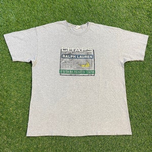 Vintage Ralph Lauren Chaps T Shirt Tee Size Xtra Large XL RL American Apparel Spirited Tradition 1990s 90s