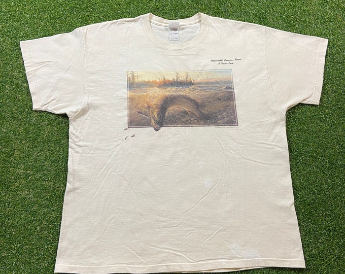 Vintage Wagenotahl's Canadian Resort & Trailer Park T Shirt Tee Fruit of the Loom Size XXL 2XL Tourist Travel Wekiva Falls 1990s