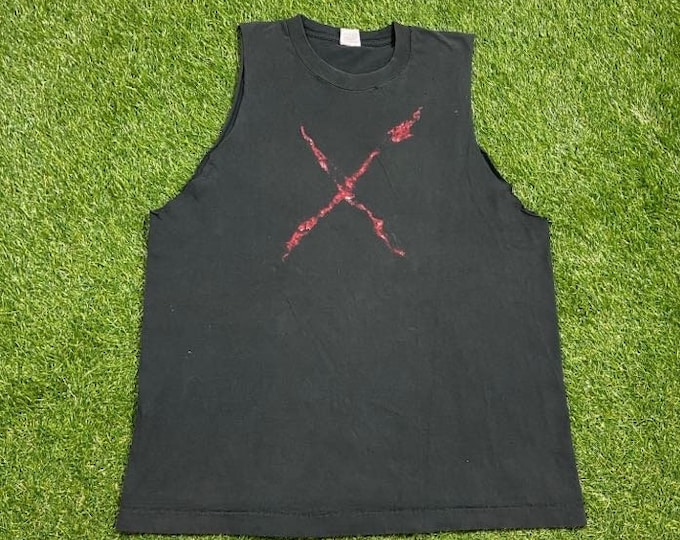Vintage Hexen T Shirt Tee Fruit of the Loom Made USA Size Xtra Large XL Video Game Fantasy First Person Shooter 1990s 90s Rare