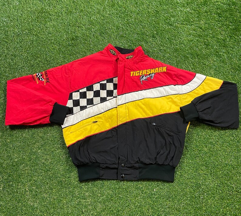 Vintage Tigershark Racing Jacket Shark Wear Made USA Size - Etsy