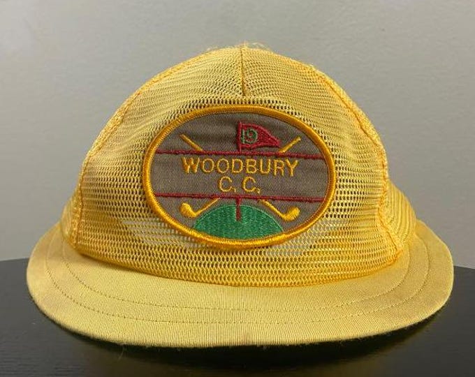 Vintage Woodbury Country Club Snapback Hat OSFA The Masters Golf PGA Tour Tiger Woods 1990s 90s