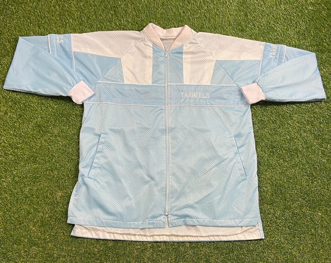 Vintage UNC University of North Carolina Tar Heels Jacket Size XXL 2XL NCAA College Basketball Air Jordan 1990s 90s