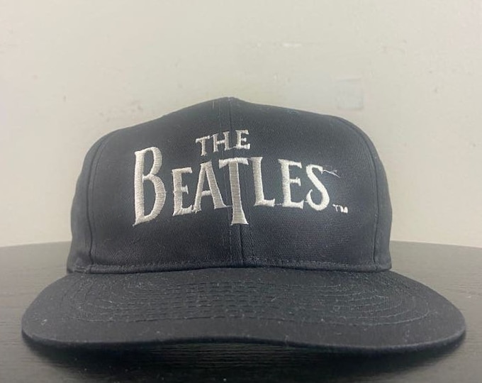 Vintage The Beatles Snapback Hat OSFA Classic Rock Beatlemania Rare John Lennon Paul McCartney 1990s 90s