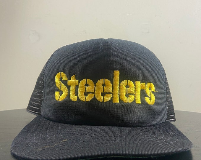 Vintage Pittsburgh Steelers Snapback Hat Cap New Era Made USA OSFA Pennsylvania NFL Football Classic 1990s 90s