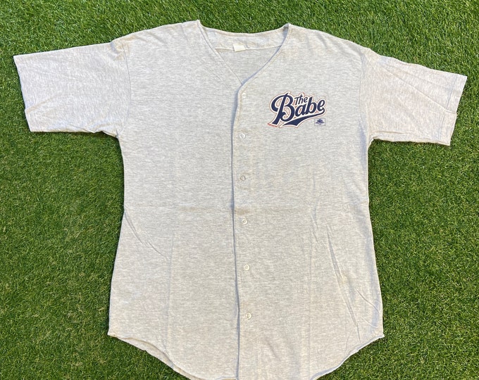 Vintage The Babe Jersey Shirt Made USA Size Xtra Large XL 1992 Film Babe Ruth New York Yankees MLB Baseball Bronx Bombers 1990s 90s