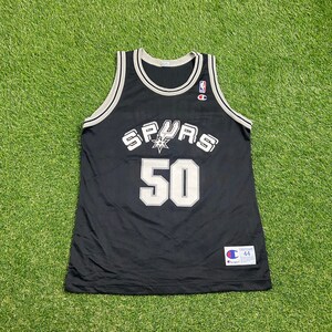 Vintage San Antonio Spurs David Robinson #50 Jersey Champion Size Large L NBA Basketball Texas 1990s 90s Tim Duncan
