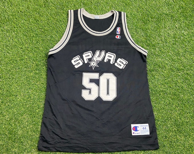 Vintage San Antonio Spurs David Robinson #50 Jersey Champion Size Large L NBA Basketball Texas 1990s 90s Tim Duncan