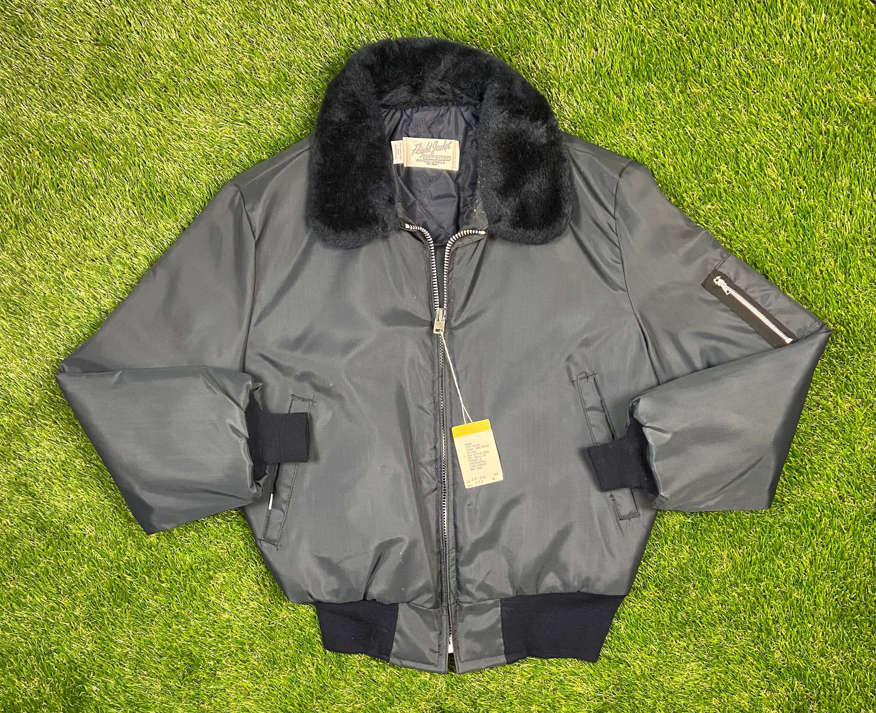 Vintage Flight Jacket Size Medium Made in USA American Apparel - Etsy