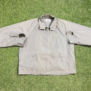 Vintage Lacoste Izod Jacke Größe Medium M Blau 1990s 90s Crocodile Designer Paris Classic Streetwear