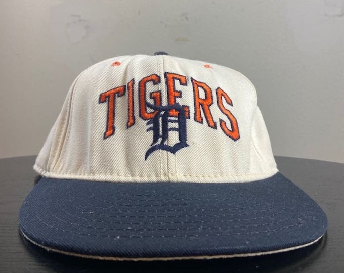 Vintage Detroit Tigers Snapback Hat Annco Made USA OSFA Michigan MLB Baseball Classic 1990s 90s