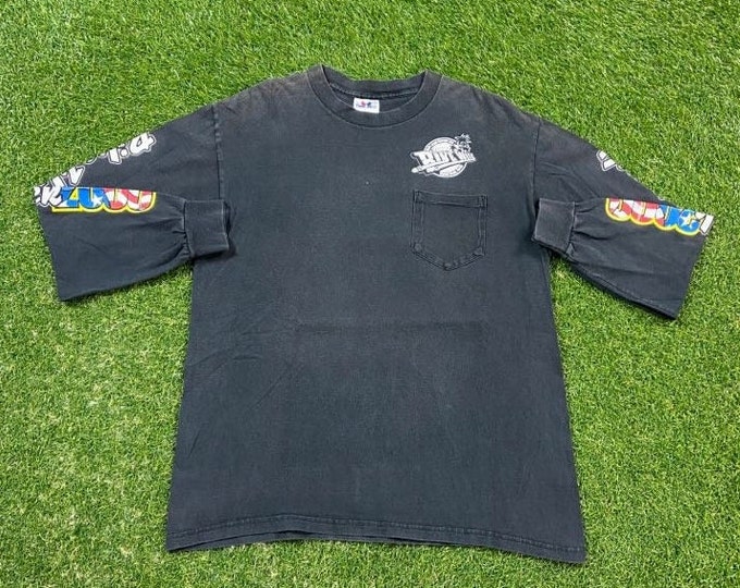 Vintage Bike Week 2000 Daytona Beach Long Sleeve Shirt Tee Jays Made USA Size Large L Harley Davidson HOG 3D Eagle Motorcycle Truckers Biker