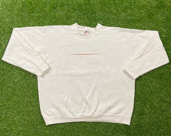 Vintage Nike Air Crewneck Sweatshirt Made USA Size Xtra Large XL Air Jordan Just Do It Rare 1990s 90s Sportswear Big Print Swoosh Jordan