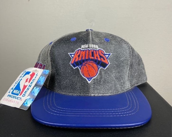 Vintage New York Knicks Snapback Hat Cap OSFA Competitor NBA Basketball Madison Square Garden MSG NYC Classic Blue 1990s 90s