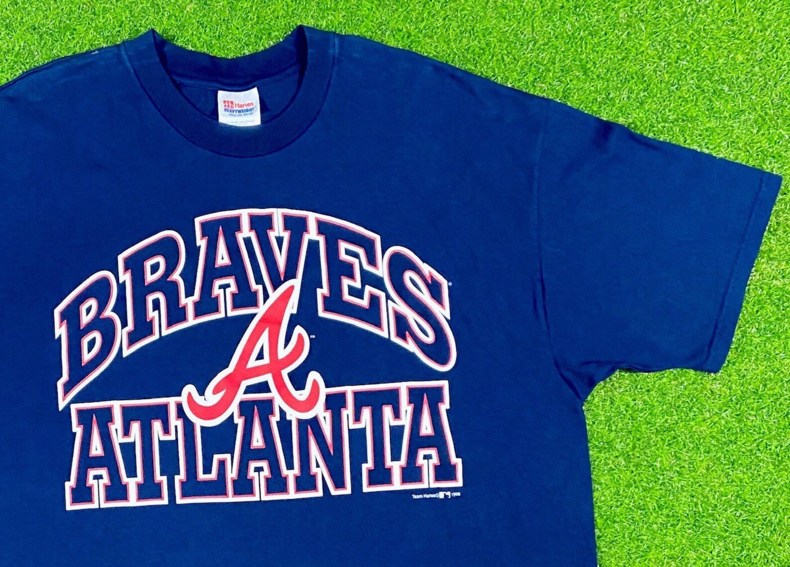 Vintage Atlanta Braves National League T Shirt 1990s MLB Hanes Etsy