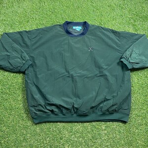 Vintage Big Dogs Pullover Windbreaker Jacke Größe XXL 2XL Hundewelpe Breed Light Regen Mantel 1990er Jahre 90er Jahre