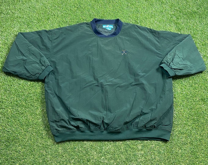 Vintage Big Dogs Pullover Windbreaker Jacket Size XXL 2XL Dog Puppy Breed Light Rain Coat 1990s 90s