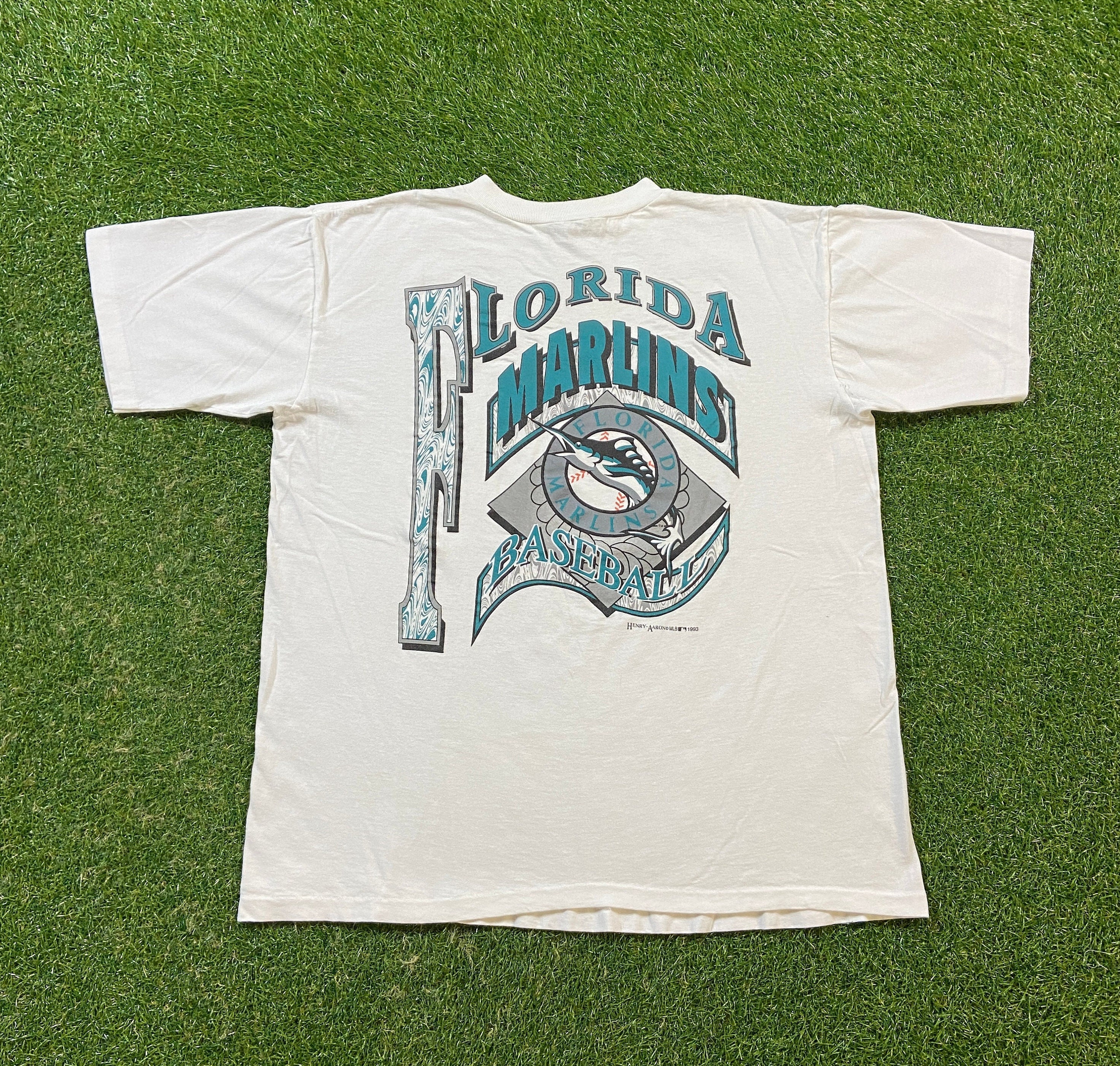 Vintage Florida Marlins All Over Print T-Shirt