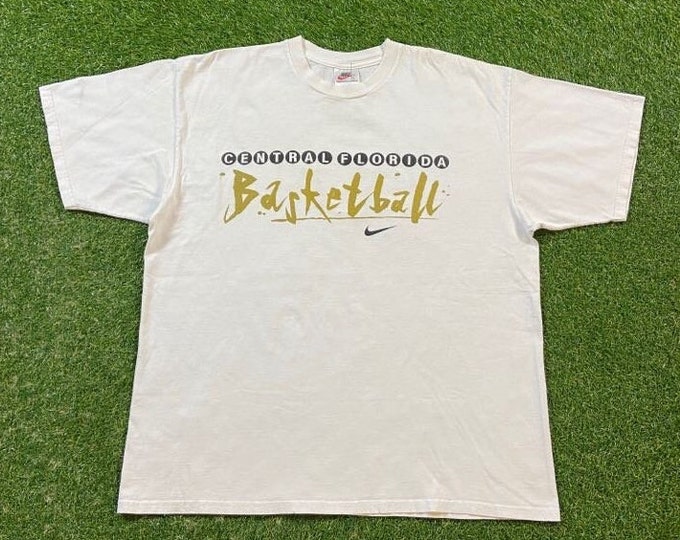 Vintage University of Central Florida UCF T Shirt Tee Nike Size Xtra Large XL NCAA College Basketball Orlando Fl 1990s 90s Just Do It