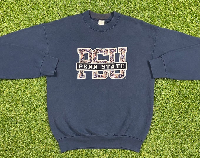 Vintage Penn State University Crewneck Sweatshirt Fruit of the Loom Made USA Size Large L NCAA College Football Nittany Lions Pennsylvania