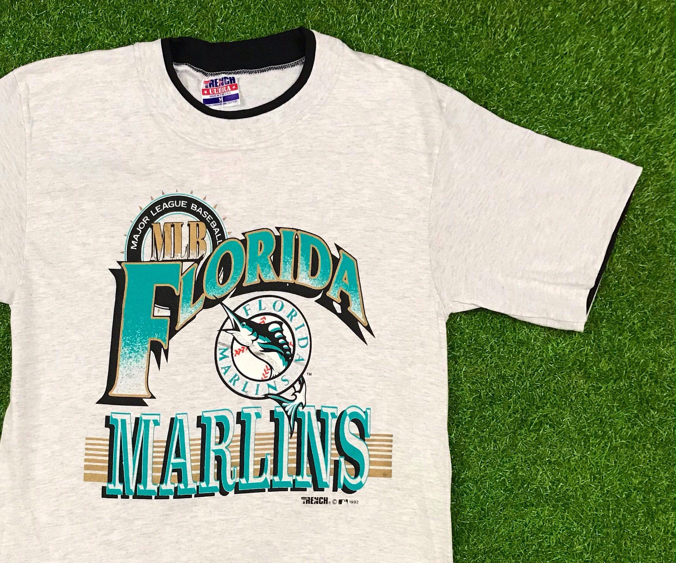 Vintage Florida Marlins T Shirt Deadstock Comfy 1992 Trench 