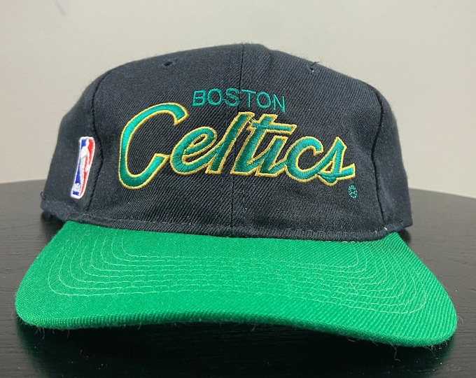 Vintage Boston Celtics Snapback Hat Cat Sport Specialties OSFA NBA Basketball New England Massachusetts Bird 1990s 90s