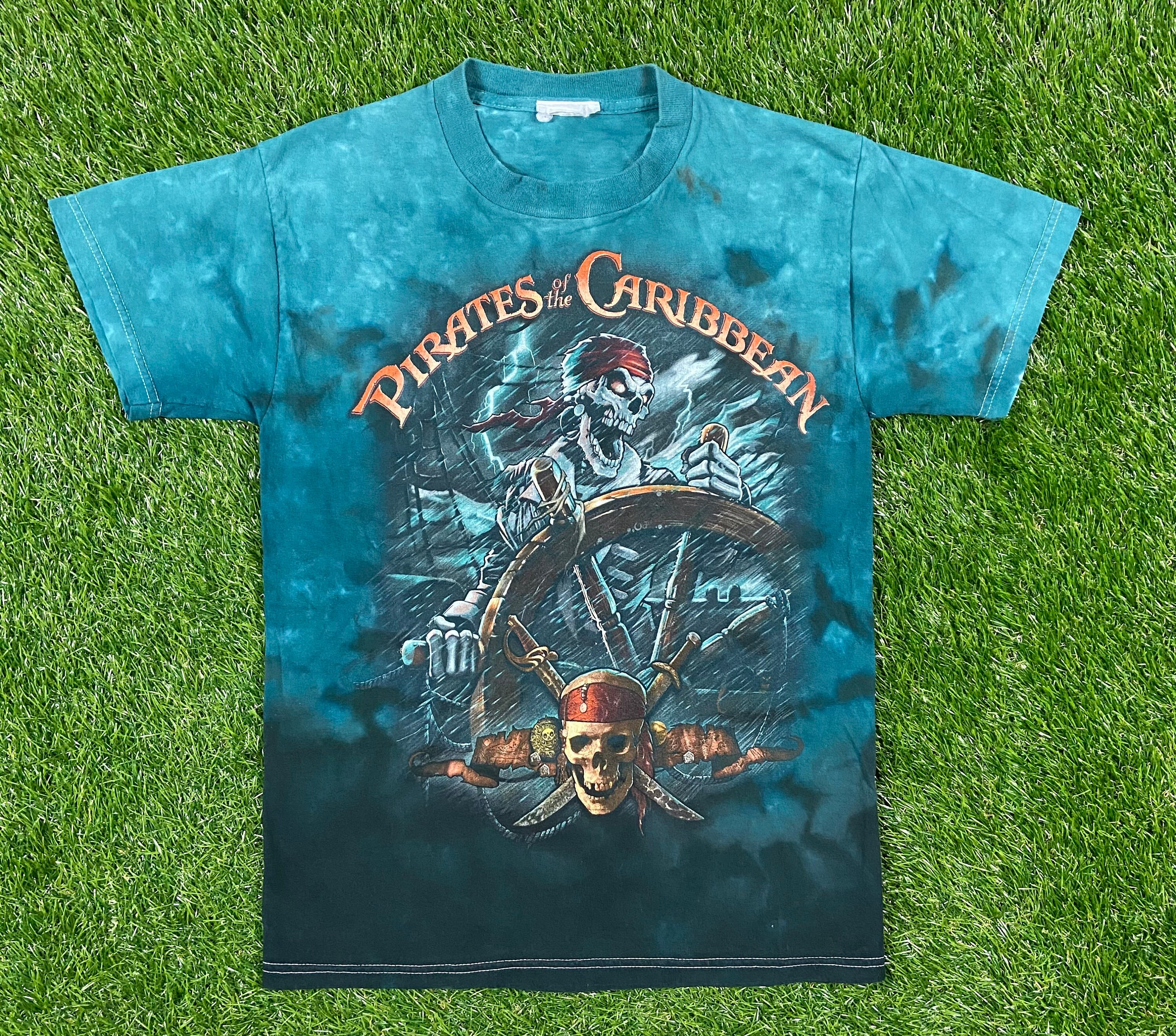 Vintage Pirates of the Caribbean T Shirt Tee Disney Film Delta -  India