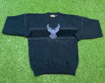 Vintage Harley Davidson Crewneck Sweatshirt Größe Medium M Hog Biker Motorräder 1990er Jahre 90er Jahre Pullover Oversized