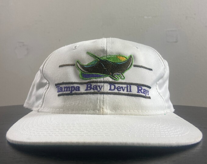 Vintage Tampa Bay Devil Rays Snapback Hat The Game OSFA MLB Baseball Bucs Florida 1990s 90s