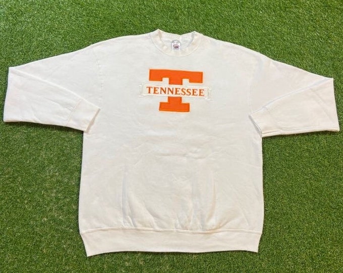 Vintage University of Tennessee Volunteers Crewneck Sweatshirt Fruit of the Loom Size XXL 2XL NCAA College Basketball Knoxville 1990s 90s
