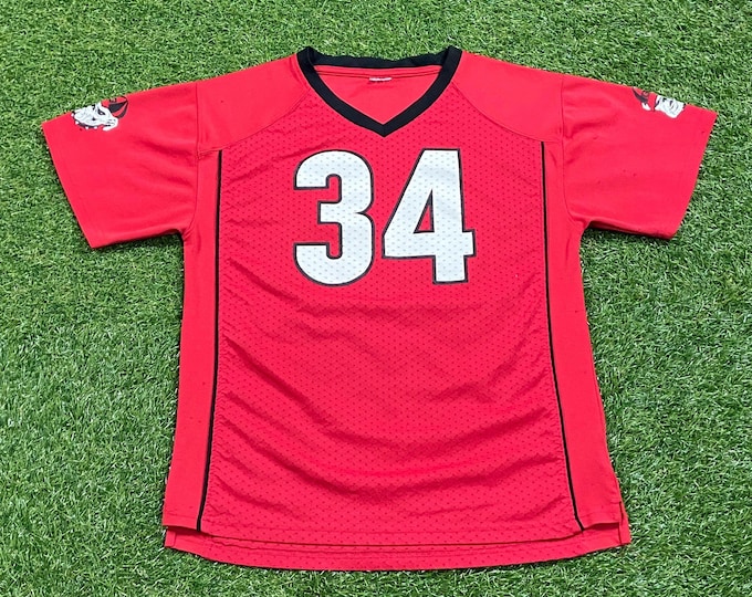 Vintage University of Georgia Bulldogs Jersey Size Youth XL NCAA College Football Athens Atlanta 1990s 90s