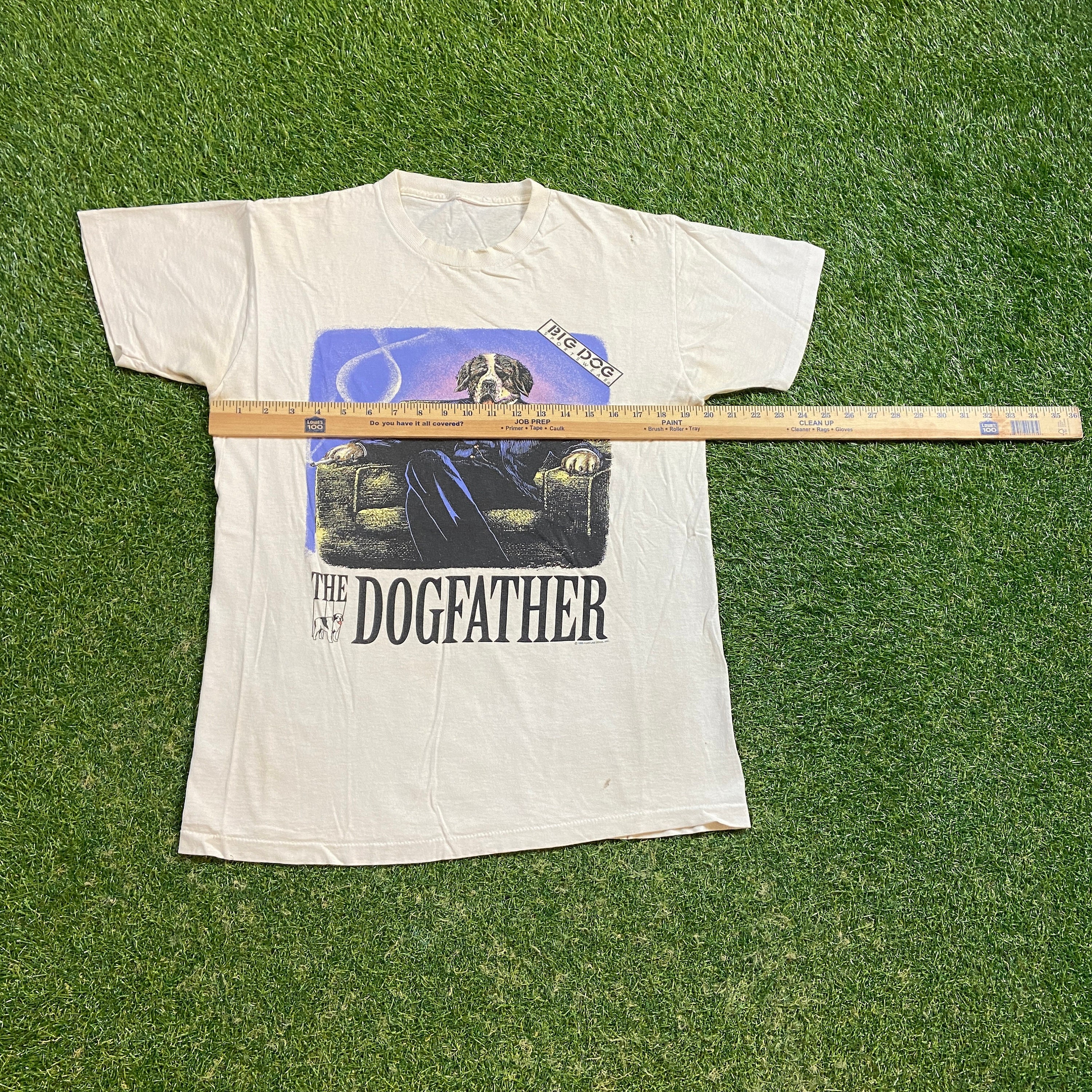 Vintage Big Dogs the Dogfather T Shirt Tee Size Small S Puppy Dog