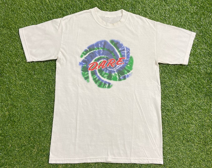 Vintage D.A.R.E. T Shirt Tee Size Small S Drug Abuse Resistance Education Promo Public Service 1990s 90s