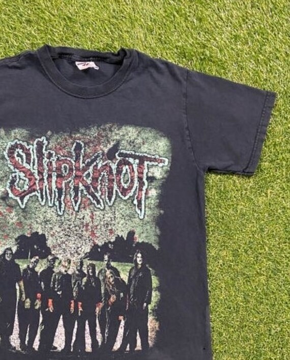 Vintage jaren '90 slipknot metal amerikaanse tour band shirt Kleding Gender-neutrale kleding volwassenen Tops & T-shirts T-shirts T-shirts met print 