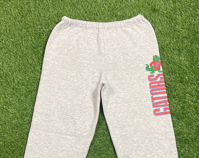Vintage Florida Gators Sweat Pants Jerzees Made USA Size Large L NCAA College Football UF University of Florida 1990s 90s