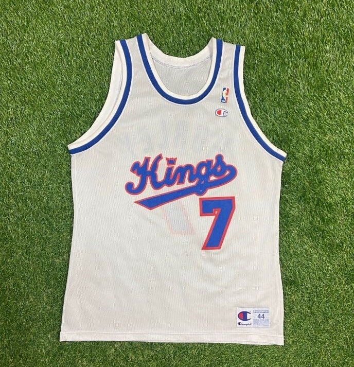 Bobby Hurley Kings Jersey Sacramento Throwback NBA Rare 90's Home 44