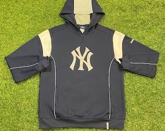 Vintage New York Yankees Hoodie Sweatshirt Reebok Size Small S MLB Baseball Bronx Bombers Jeter 1990s 90s Pull Over Oversized