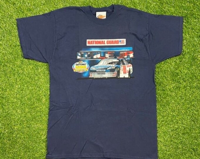 Vintage Dale Earnhardt Jr 88 NASCAR T Shirt Tee Winners Circle Size Large L Racing Classic Rare Shirt All Over Print Daytona 500 New Tags