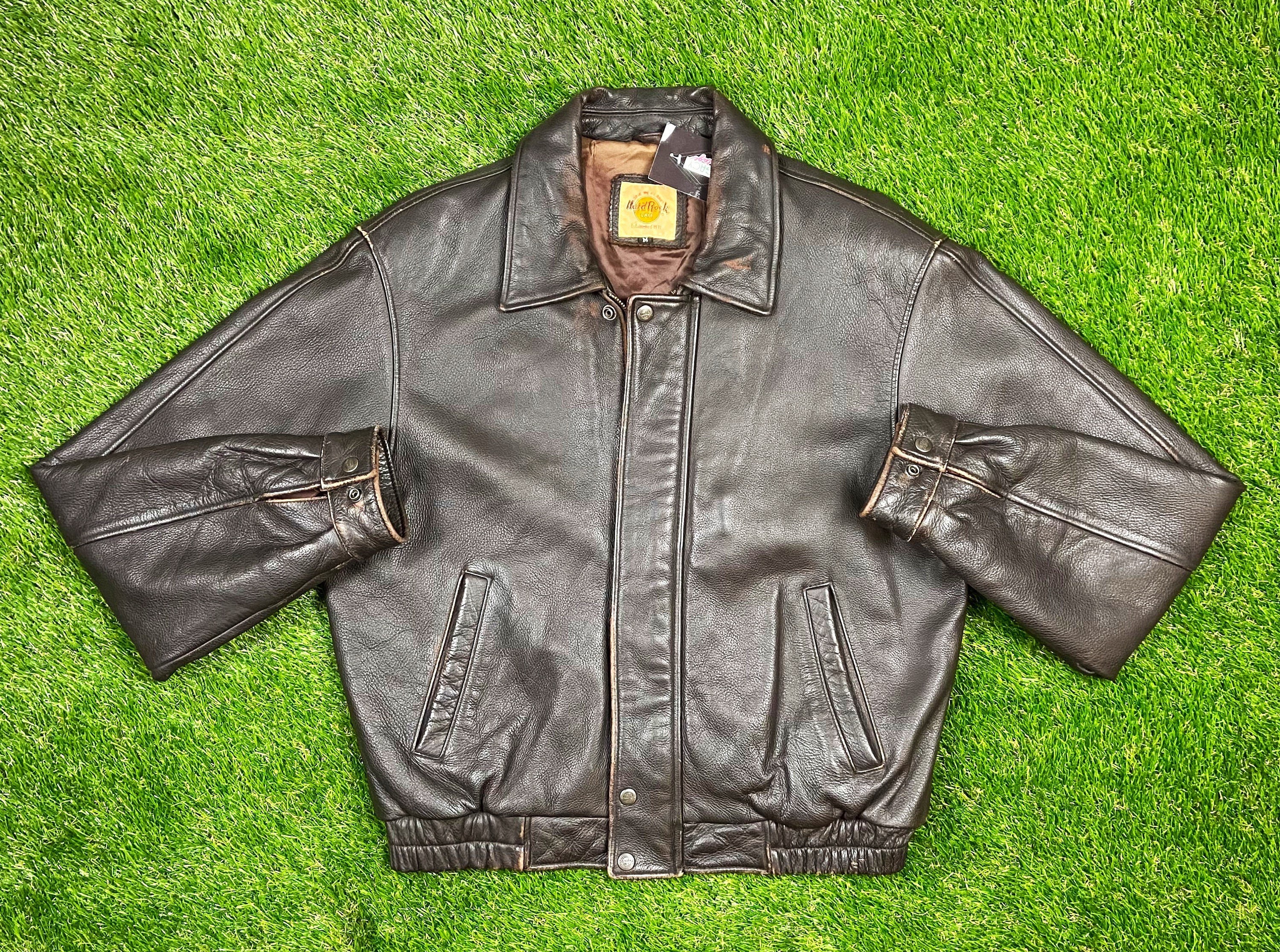 hard rock cafe leather jacket