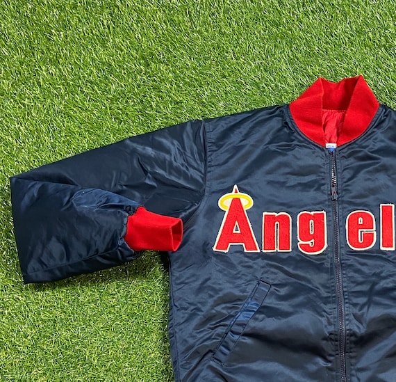 Vintage Anaheim Angels Varsity Satin Jacket Starter Size Small S