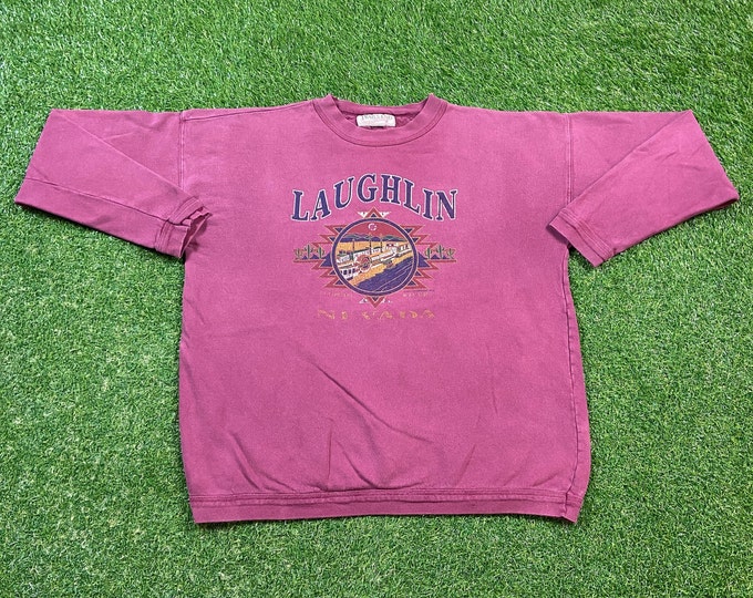 Vintage Laughlin Nevada Crewneck Sweatshirt Trails End Size Xtra Large XL Las Vegas Casino Gambling Sin City Tourist Visitor 1990s 90s