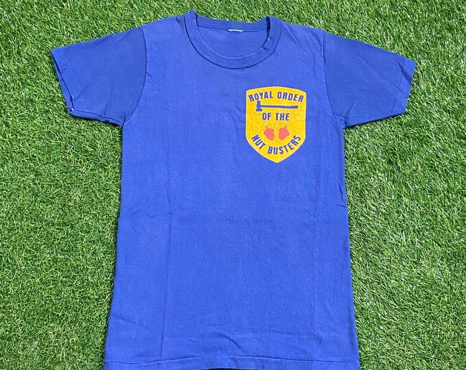 Vintage Royal Order of the Nut Busters T Shirt Tee Size Xtra Small XS Funny Saying Comical T Shirt Comedy 1980s 80s
