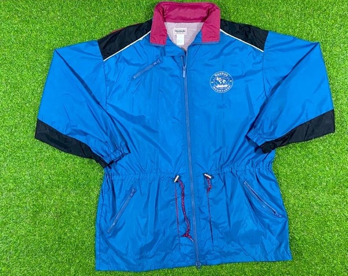 Vintage Reebok Boundless Windbreaker Jacket Zip Up Sportswear Xtra Large Athletic Wear Classic 90's 1990s Light Rain Jacket Parka Coat XL