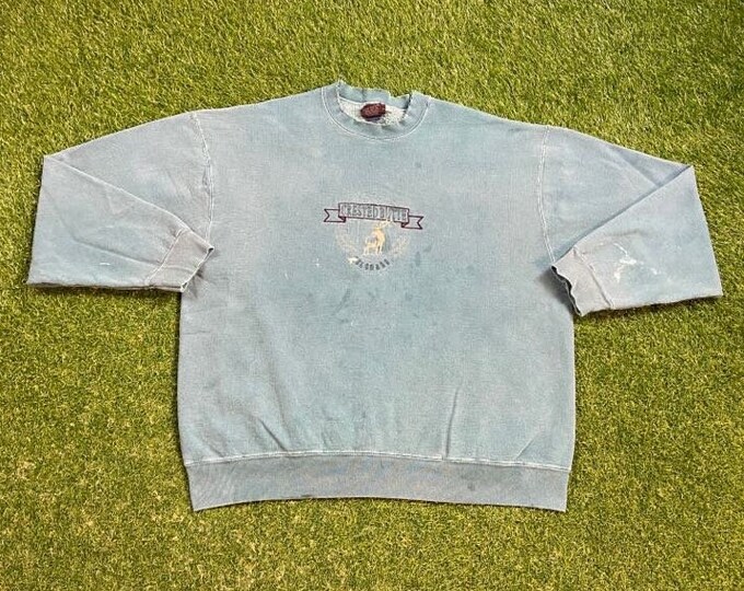 Vintage Crested Butte Colorado Crewneck Sweatshirt Made USA Size Large L Aspen Boulder Denver 1990s 90s Pull Over Oversized
